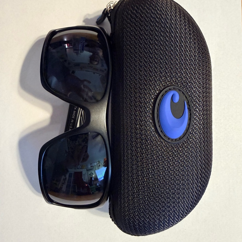 Costa Black Sunglasses with Blue Logo Case